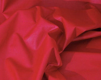 Baumwolle beschichtet, Stoffe, Swafing, Luisa, uni, Acrylbeschichtet, Wachstuch, Breite 155cm, Farbe rot