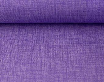 Charly coated Swafing cotton blend fabric plain width 140 cm color lilac / mottled