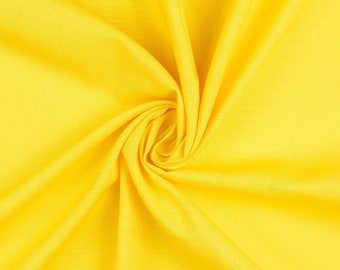 Tessuto di cotone, tessuto bandiera, Hemmers Itex, pianura, larghezza 150 cm, colore: giallo