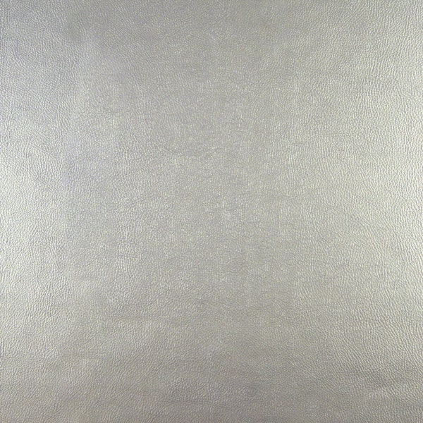 Kunstleder, Lederimitat, Swafing, Rex, glatt, metallic, Breite 140 cm, Farbe: Silber