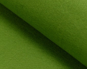 High-quality craft/decorative felt 3 mm width 100 cm colour: moss green