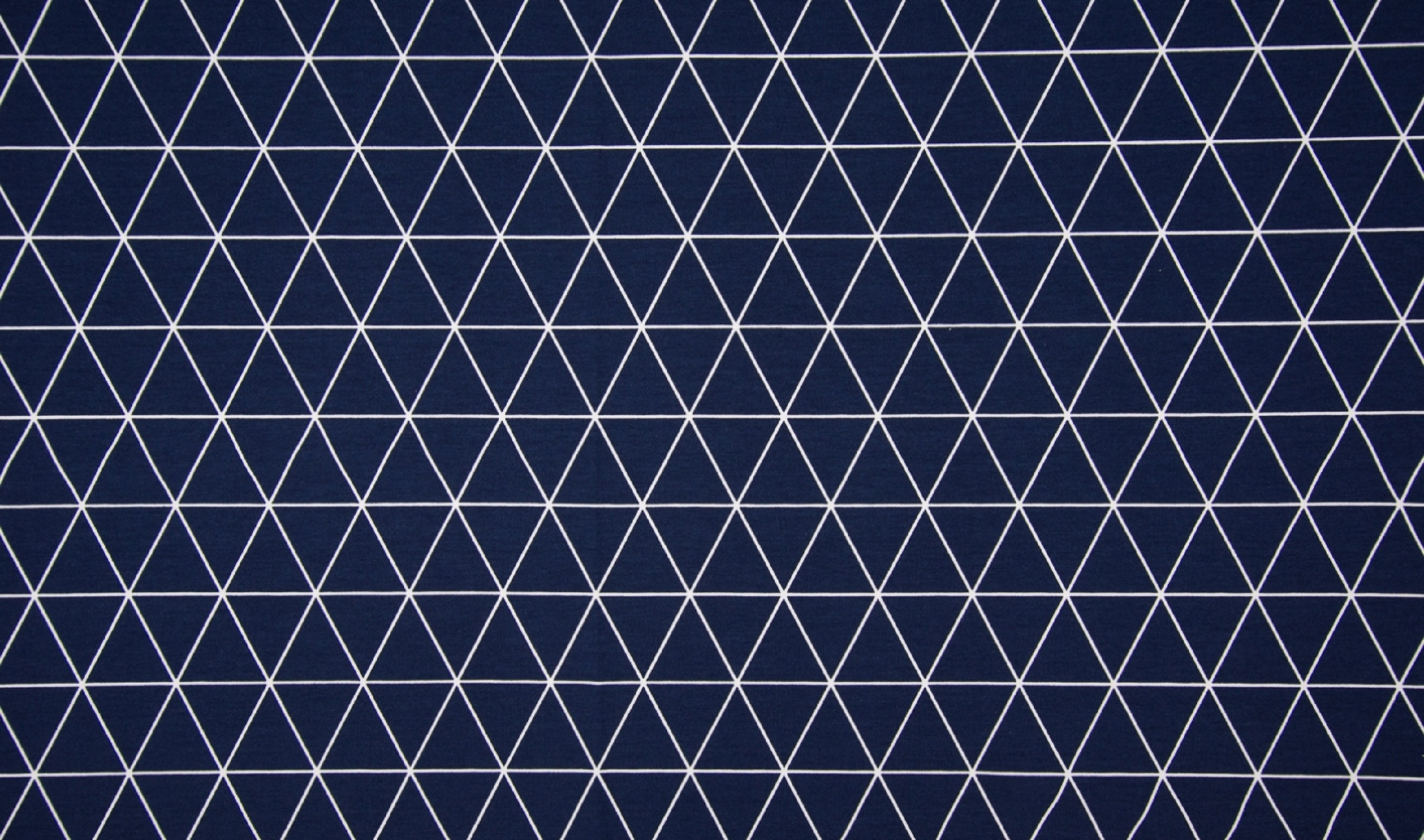 Quality Textiles Dreiecke-Rauten Weiß//Schwarz 150 cm Baumwolle Jersey Stoff