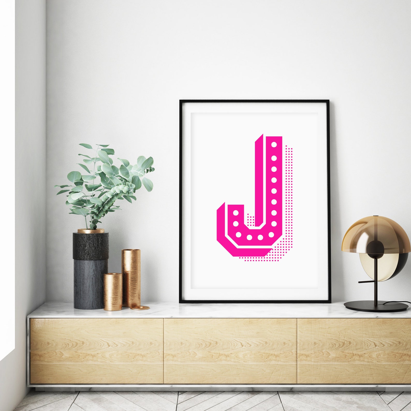 Letter J Printable Art Initial J Wall Decor Monogram Office - Etsy UK