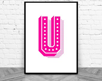 letter u printable etsy