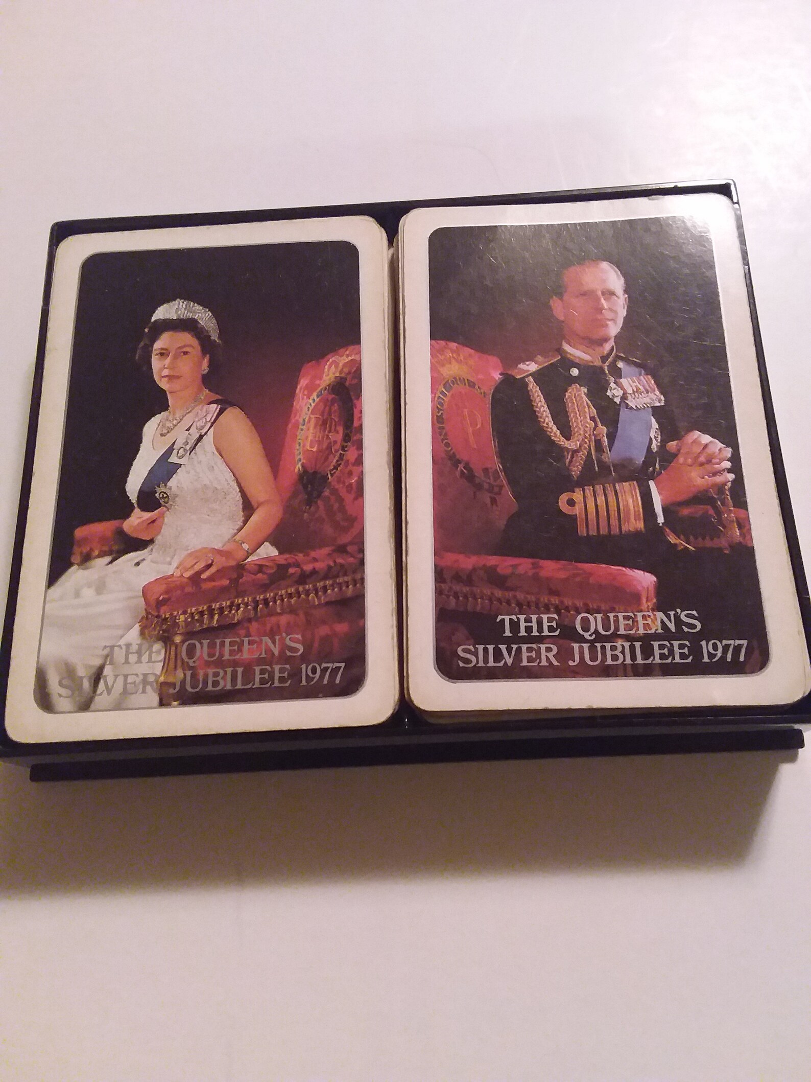 The Queen's Silver Jubilee Playing Cards Etsy