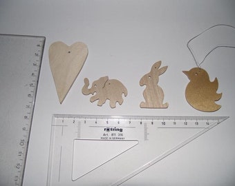 10 Geschenkanhänger/Preisschilder aus Holz