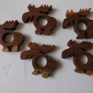 Set di 5 alci porta tovaglioli