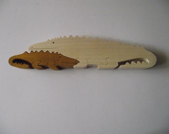 Krokodil mit Jungem
