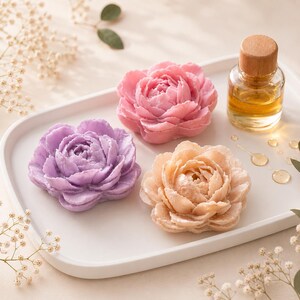 Duftstein Rose Aromatherapie | Raumduft | Stein Duftdiffusor | Blume für ätherische Öle | Dekoration Blumenduftstein