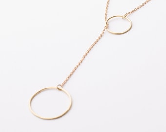 Chain Cerchi Pendenti 18 kt gold