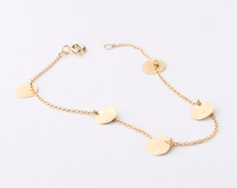 Bracelet Piastrine 18 kt gold