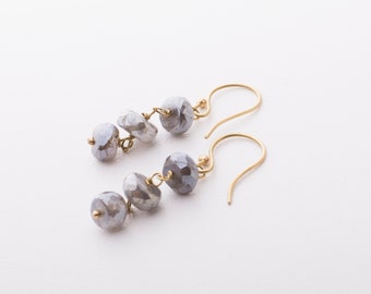 Boucles d’oreilles Trio Labradorite