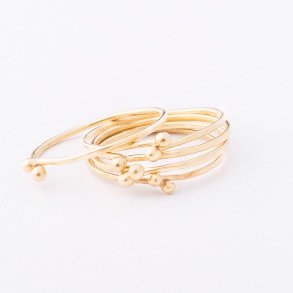 Ring Punti Gemelli 18 kt gold