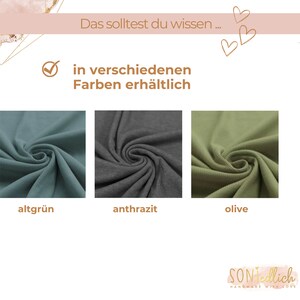 Loop aus Rib-Jersey, Farben altgrün, anthrazit, olive