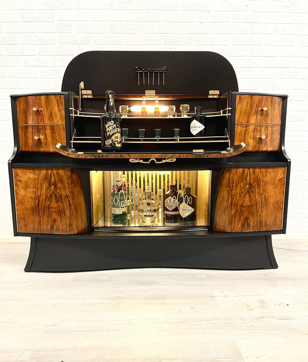 Stonehill Cocktail Drinks Buffet Bar Sideboard Mid