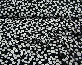 Jersey Big Dots Schwarz Grau