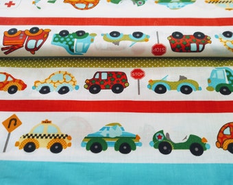 Ökotex Cooler cotton fabric with cars