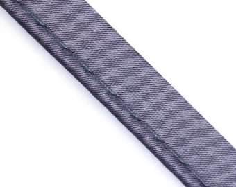 0.75 EUR/Meter-2 m piping band satin width 10 mm in grey