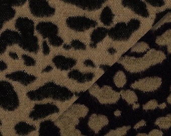 90 cm REST! Designer Doubleface Jacquard Leopard