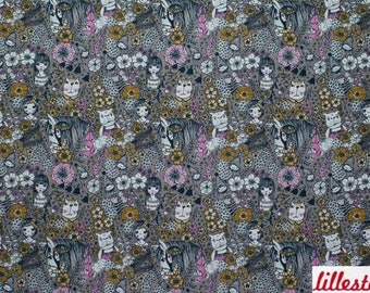 Jersey elástico orgánico GOTS Fair Miracle Flowers