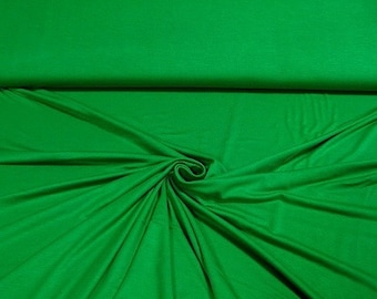 1,70 breit! bi-elastisch Viskose Jersey grasgrün