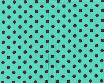 Josh Ökotex large dots fine cord mint green brown