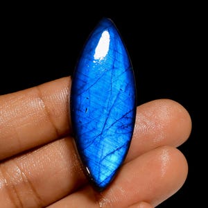 Superb Top Grade Quality 100% Natural Labradorite Marquise Shape Cabochon Loose Gemstone For Making Jewelry 52 Ct. 46X17X7 mm HH-1594