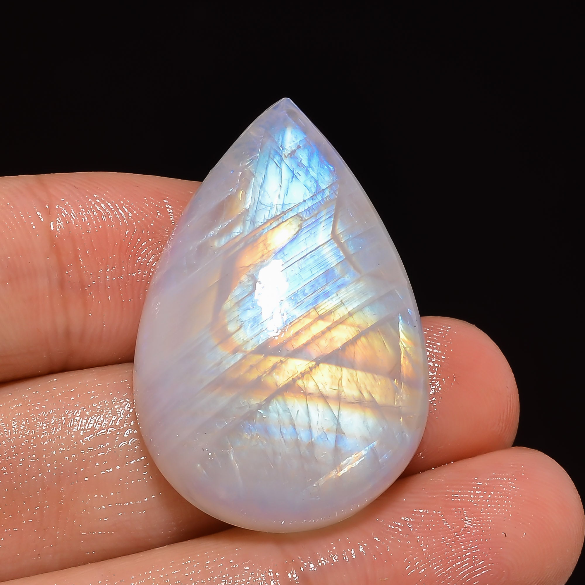 100 Natural Moonstone Cabochon Rainbow Moonstone Cabochon Etsy
