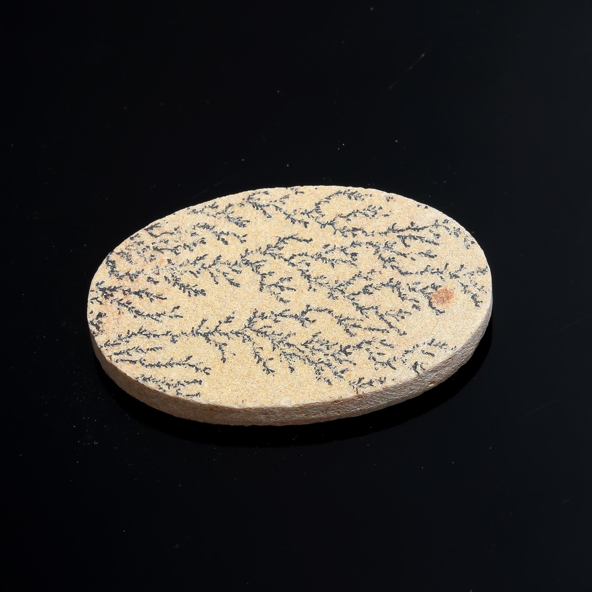 Psilomelane Dendrite Cabochon, Natural Tree Shajri ,  Designer Cabochon, Loose. Size - 28x44 mm wt- 50 cts