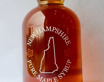 16.9 oz. Pure New Hampshire Maple Syrup - Gallone Glass Bottle