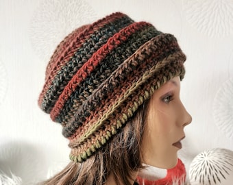 Women's hat autumn colorful wool hat / winter colors / women's winter hat cap / chunky knit turban / women's hat