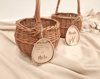 Pendant Easter egg | Easter basket jute bag Easter bunny