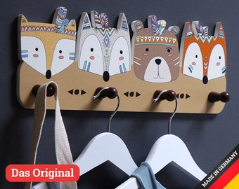 Indian wardrobe for children children's room coat hook with animals children's clothing wall hook, baby clothes coat rack wall decoration wall sticker G008