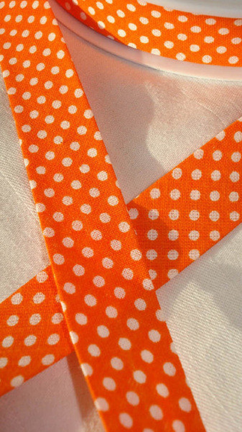 3 m bias binding with white dots image 1