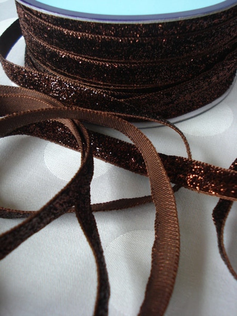 2 m LUREX RIBBON brown 画像 1