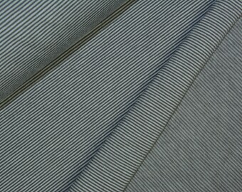 0.5 m BELLA striped jersey 160 cm grey/grey col. 183285 Swafing