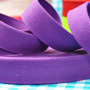 2 m ribbon in lilac COTTON seat-beltD image 1