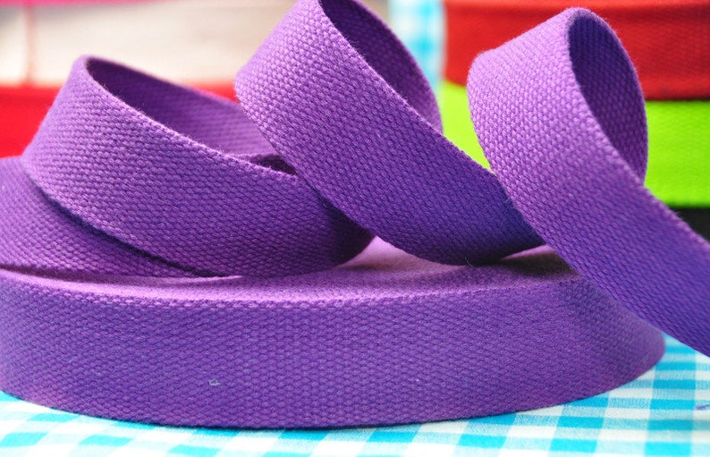 2 m ribbon in lilac COTTON seat-beltD image 1