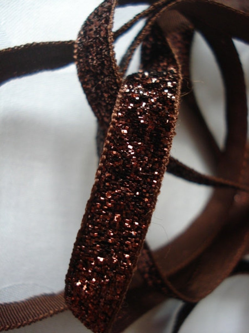 2 m LUREX RIBBON brown 画像 2