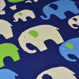 0,5 m TRÈFLE elephant blue/green for KOKKA image 2