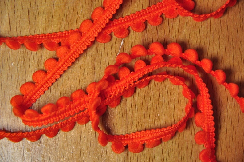 2 m mini-bobbles MINI-POMPONS orange image 4