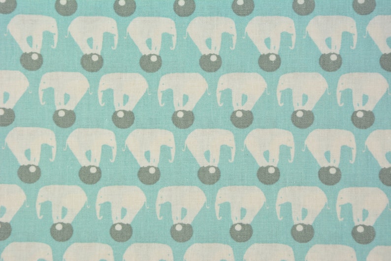0,5 m CIRCUS ELEPHANT BERTI cotton grey/blue image 3