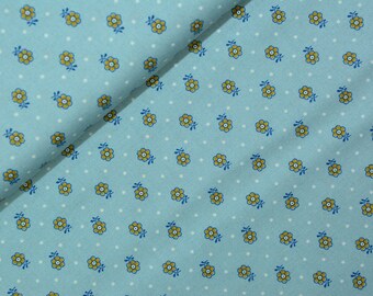 0,5 x 1,1 m LIBERTY Fabric KINGLY SPRIG The Emporium Collection mint/jaune