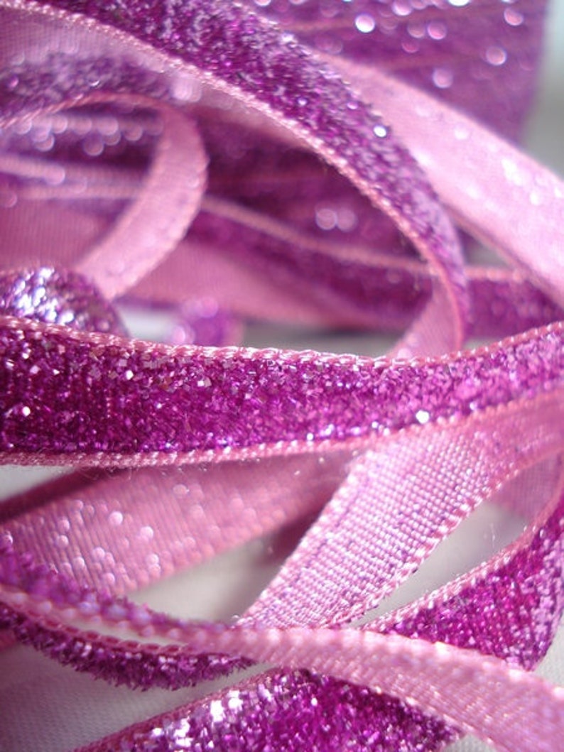 2 m LUREX in pink /glitter image 2
