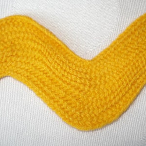 2 m x 30 mm SERPENTINE CROQUET PASSEMENT jaune 100 % coton image 2