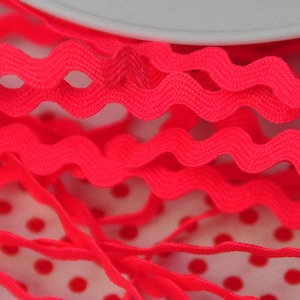 3 m rick-rack NEON-PINK image 1