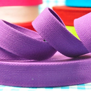 2 m ribbon in lilac COTTON seat-beltD image 2