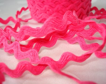 2 m Zackenlitze pink aus Baumwolle!!