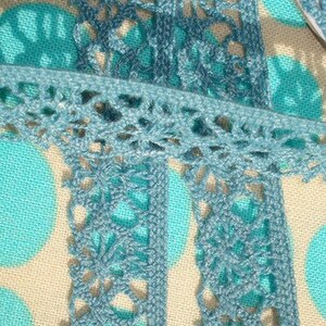 2 m crochet gris/turquoise image 3