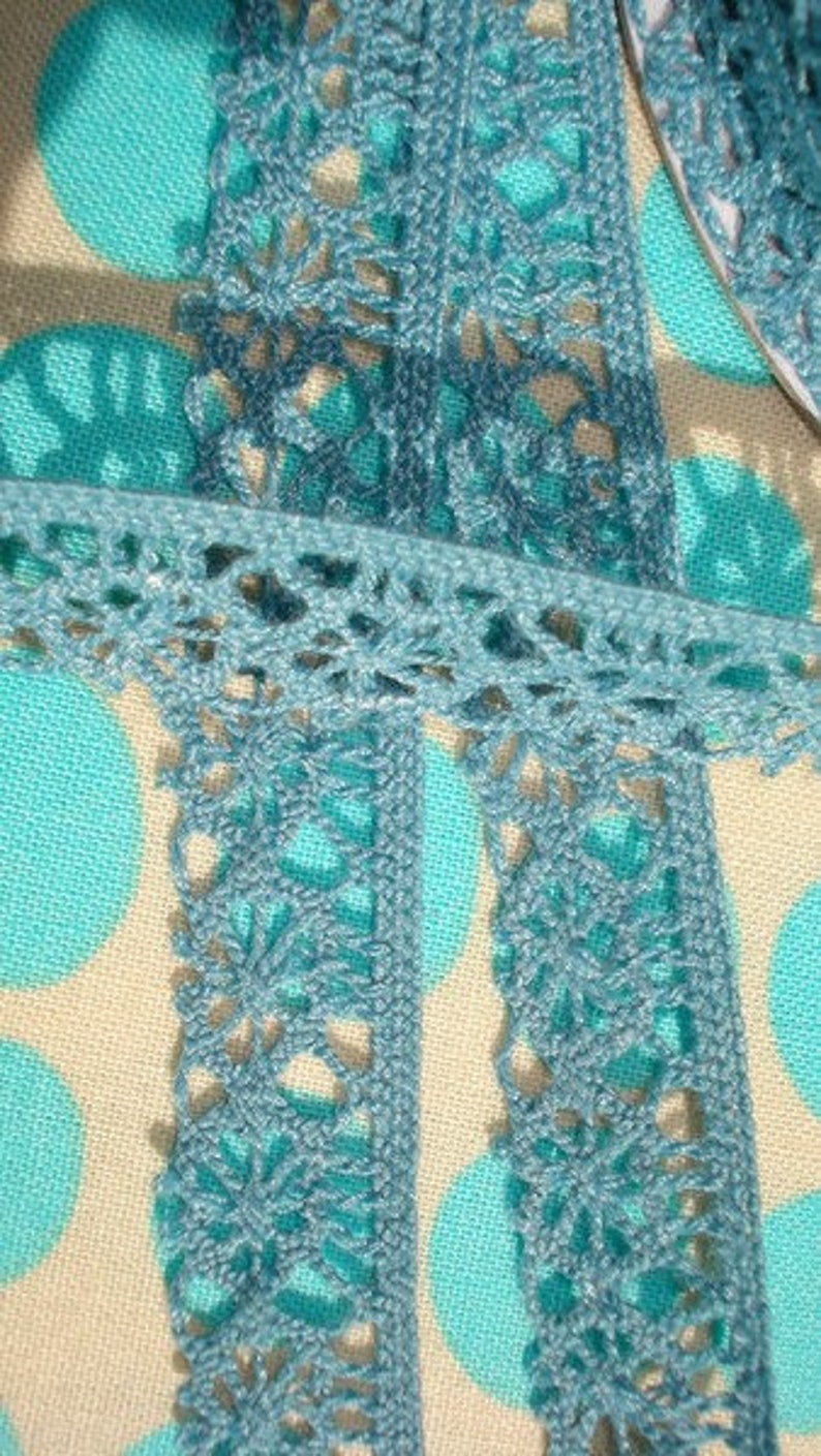 2 m crochet gris/turquoise image 3